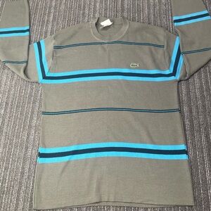 Lacoste Gray Knit Pullover 7 (2XL)